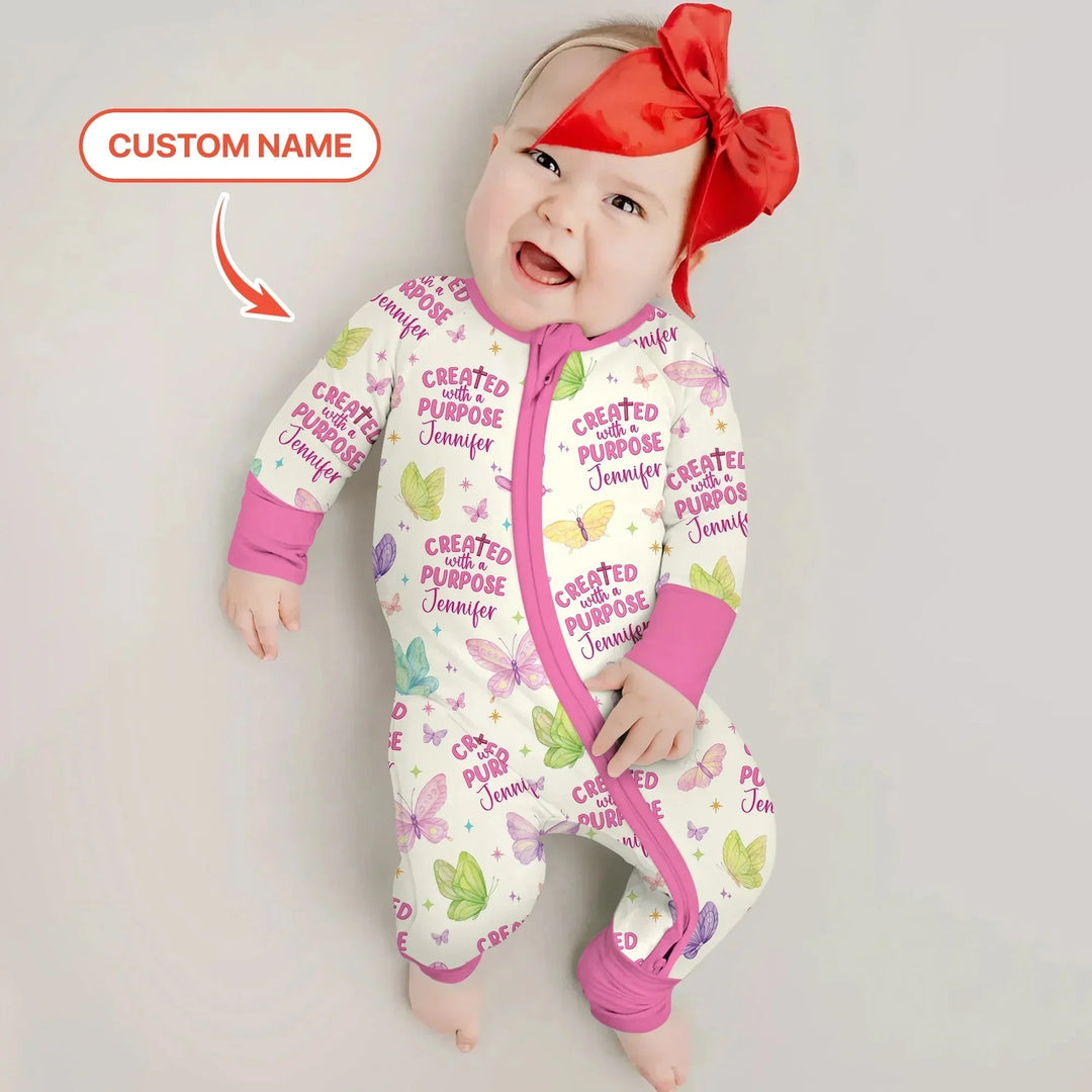 Created With A Purpose Custom Name Convertible Zippy , Created With A Purpose Custom Name Convertible Zippy - 0-3M