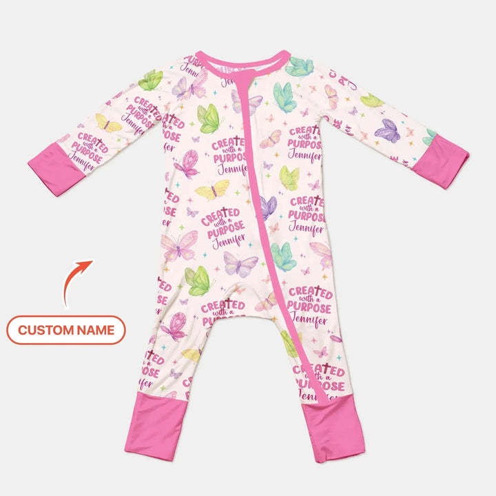 Created With A Purpose Custom Name Convertible Zippy , Created With A Purpose Custom Name Convertible Zippy - 0-3M