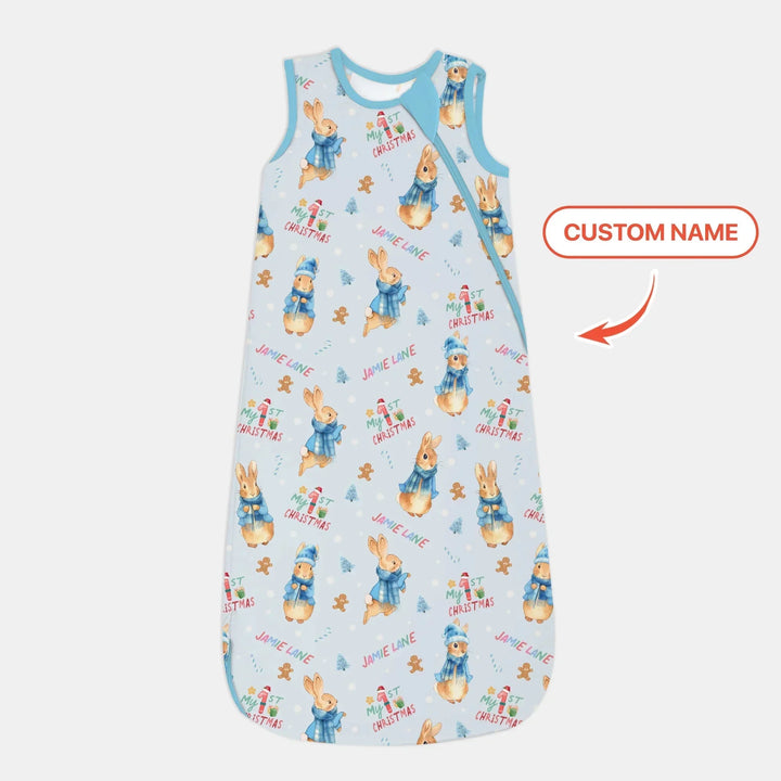 Custom 1st Christmas Rabbit Sleep Bag , Custom 1st Christmas Rabbit Sleep Bag - XS / 0.5 TOG
