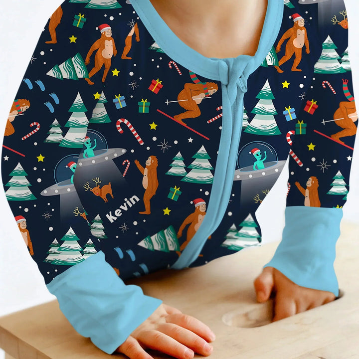 Custom Christmas Bigfoot Convertible Zippy , Custom Christmas Bigfoot Convertible Zippy - 0-3M