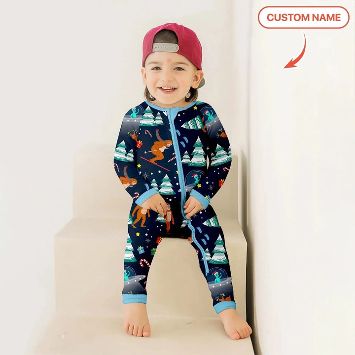 Custom Christmas Bigfoot Convertible Zippy , Custom Christmas Bigfoot Convertible Zippy - 0-3M