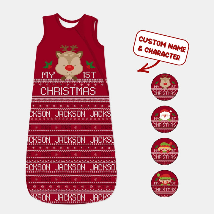 Custom My 1st Christmas Sleep Bag , Custom My 1st Christmas Sleep Bag - XS / 0.5 TOG