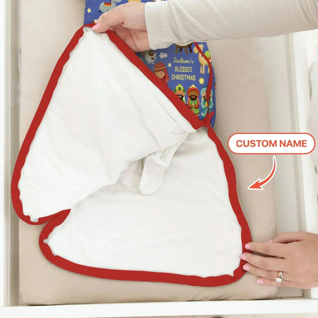 Custom Name Blessed Christmas Night Sleep Bag For Baby , Custom Name Blessed Christmas Night Sleep Bag For Baby - XS / 0.5 TOG