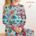 Custom Name Fish Dream Two Piece Long Sleeve Pajama Set , Custom Name Fish Dream Two Piece Long Sleeve Pajama Set - 12-18M