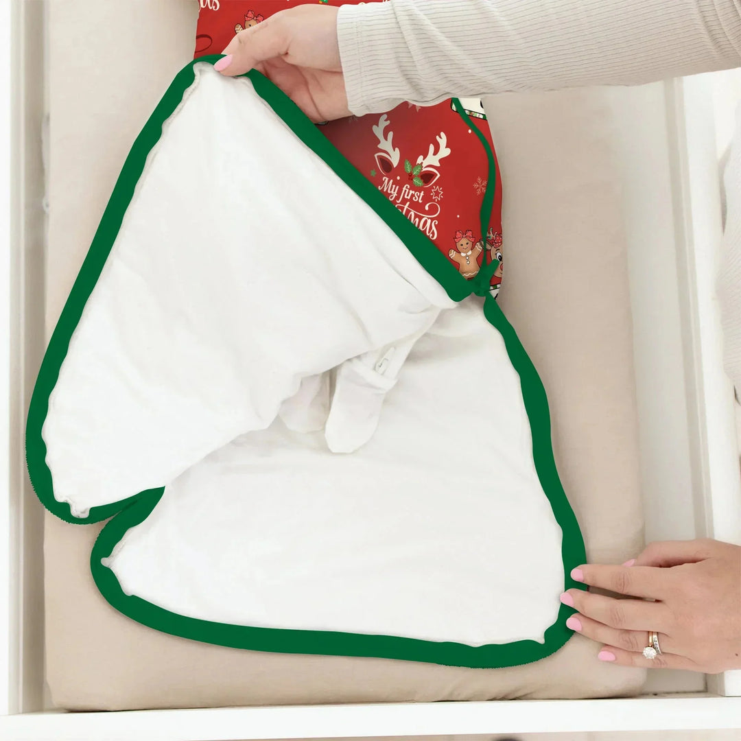Custom Name "My Deer First's Christmas" For Girl - Sleep Bag , Custom Name "My Deer First's Christmas" For Girl - Sleep Bag - XS / 0.5 TOG