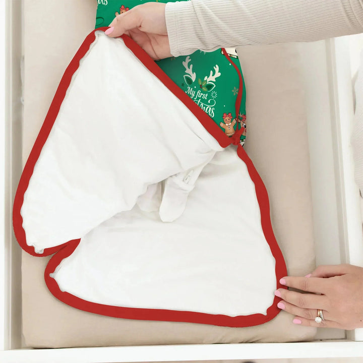Custom Name "My Deer First's Christmas" For Girl - Sleep Bag , Custom Name "My Deer First's Christmas" For Girl - Sleep Bag - XS / 0.5 TOG