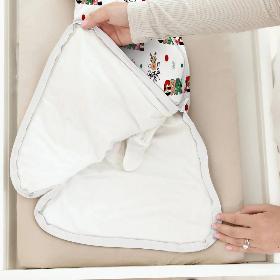 Custom Name "My First Christmas 2025" - Sleep Bag (G) , Custom Name "My First Christmas 2025" - Sleep Bag (G) - XS / 0.5 TOG
