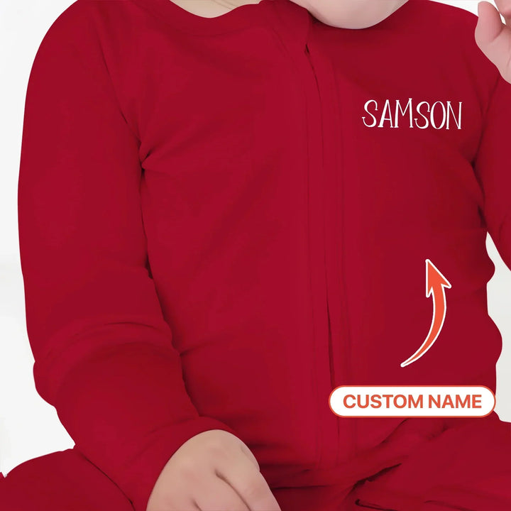 Custom Name My First Christmas Convertible Zippy , Custom Name My First Christmas Convertible Zippy - 0-3M