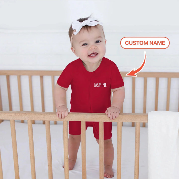 Custom Name My First Christmas Shorty Zippy , Custom Name My First Christmas Shorty Zippy - 0-3M