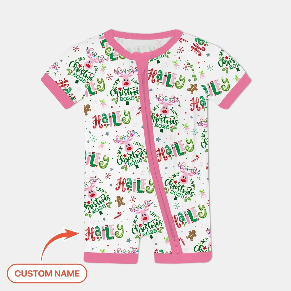 Custom Name "Whimsical Little Things" Shorty Zippy , Custom Name "Whimsical Little Things" Shorty Zippy - 0-3M