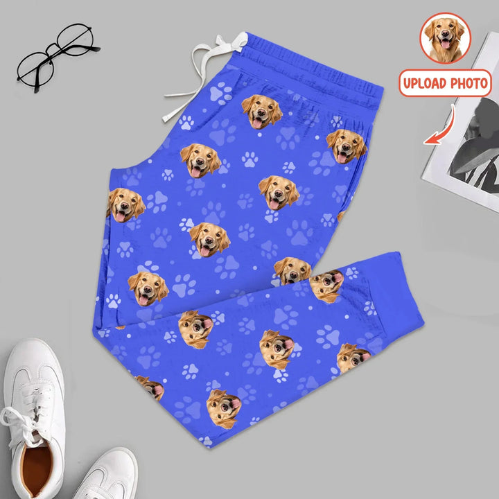 Custom Pet Face Photo Men's Pajama Set For Christmas , Custom Pet Face Photo Men's Pajama Set For Christmas - Only Shirt / XS