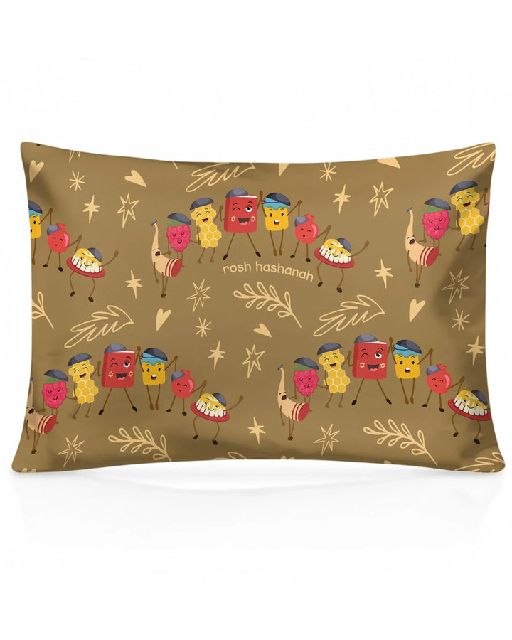 Let's Celebrate Rosh Hashanah Bamboo Pillow Case