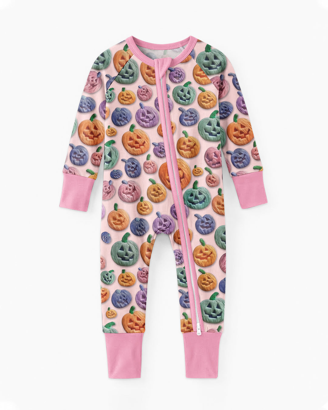 Happy Halloween Pastel Jack O Lanterns Bamboo Convertible Zippy