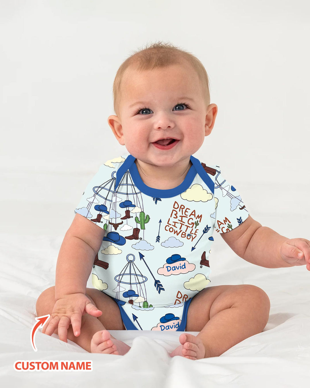 Gerippte Babykleidung mit individuellem Foto - Weich &amp; Skizzenhaft