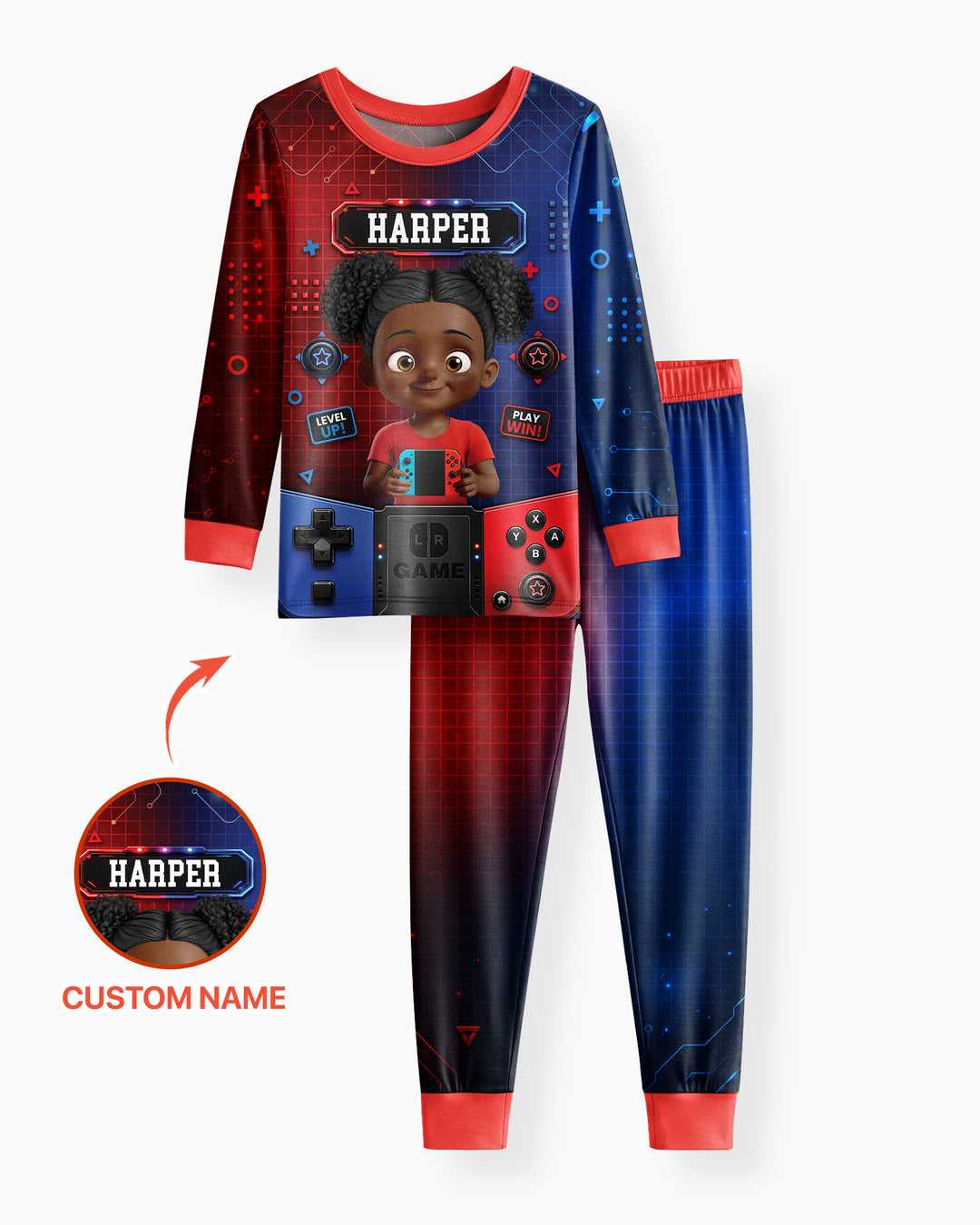 Game Controller Baby Bamboo Two Piece Long Sleeve Pajama Set