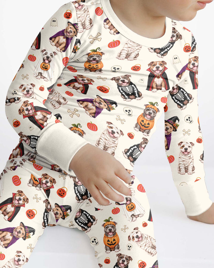 Pit Boo Bamboo Two Piece Long Sleeve Pajama Set