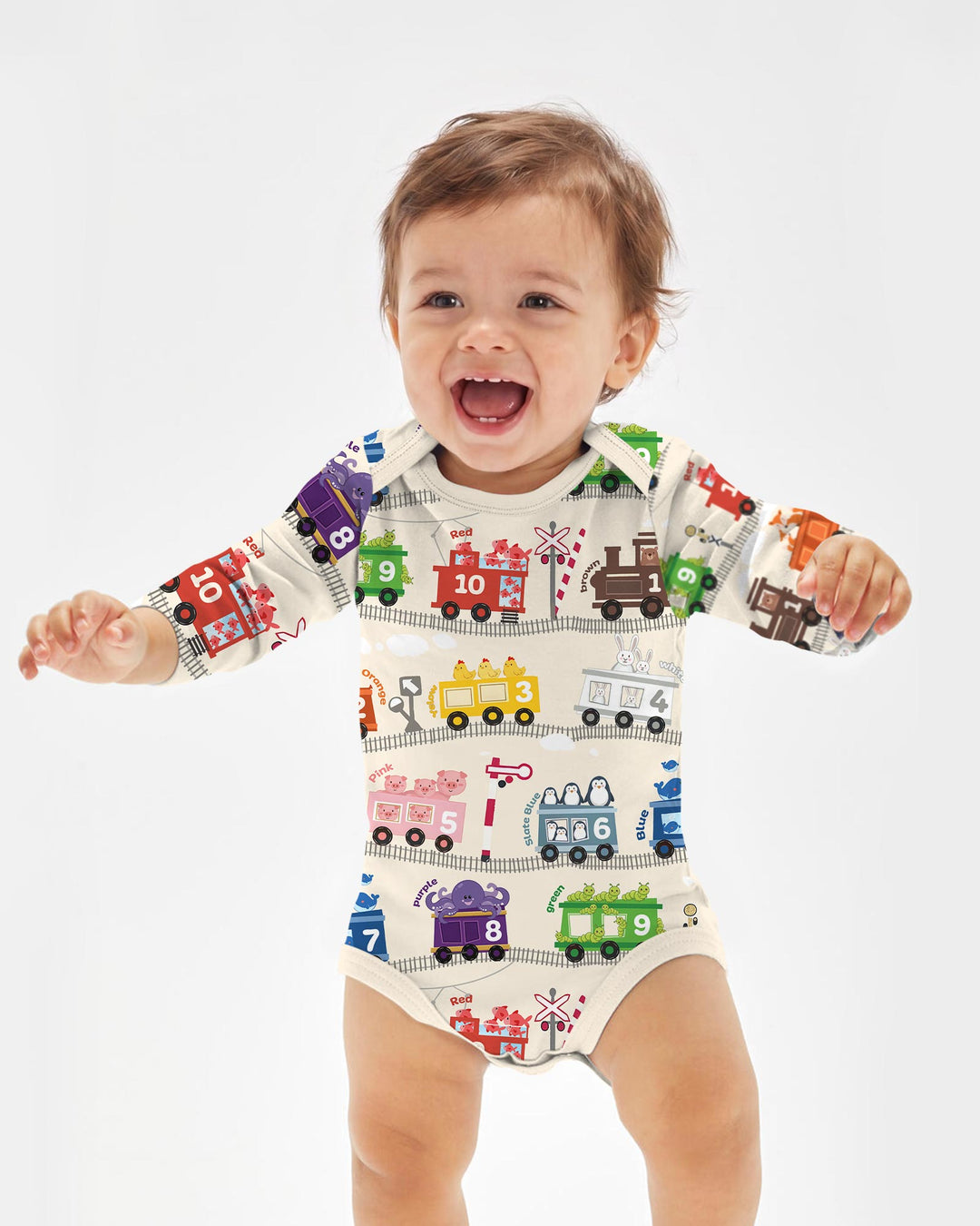 Gerippte Babykleidung mit individuellem Foto - Weich &amp; Skizzenhaft