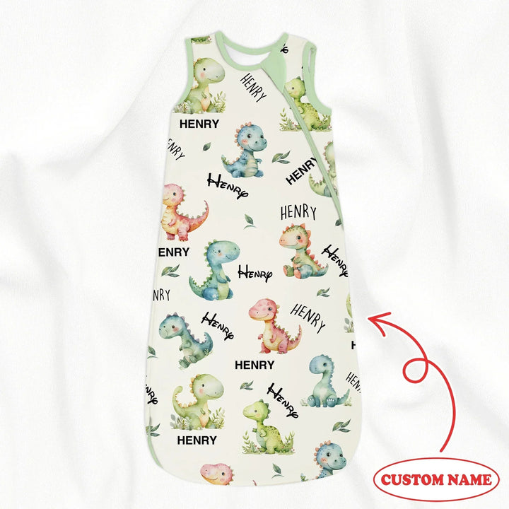 Dinosaur Custom Name Sleep Bag 1.0 TOG , Dinosaur Custom Name Sleep Bag 1.0 TOG - XS