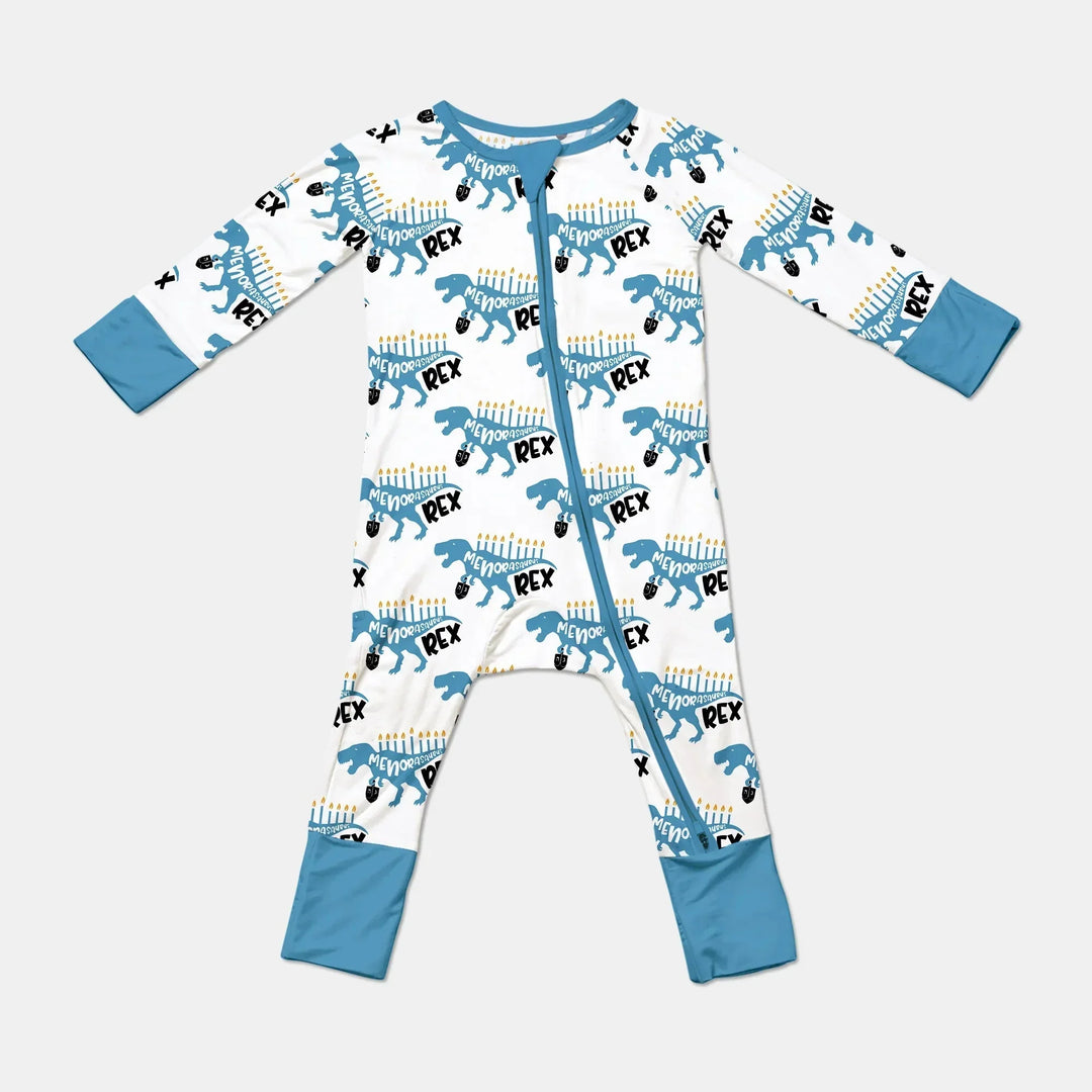 Dinosaur Hanukkah Boy Convertible Zippy , Dinosaur Hanukkah Boy Convertible Zippy - 0-3M
