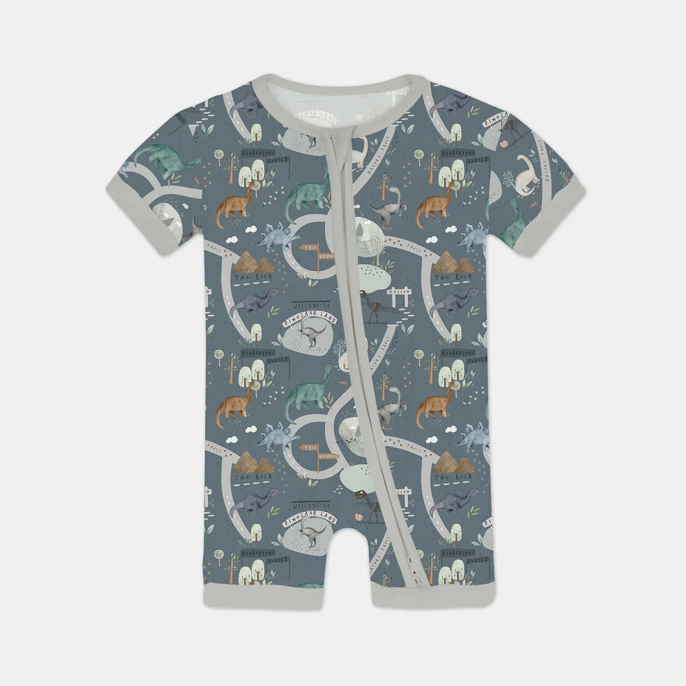 Dinosaur Route Map Shorty Zippy , Dinosaur Route Map Shorty Zippy - 0-3M
