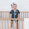 Dinosaurs Astronauts Shorty Zippy , Dinosaurs Astronauts Shorty Zippy - 0-3M