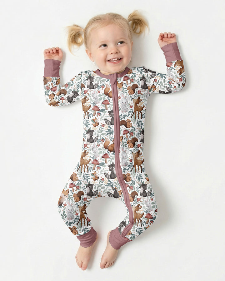 Whimsical Woodland Friends Bamboo Convertible Zippy