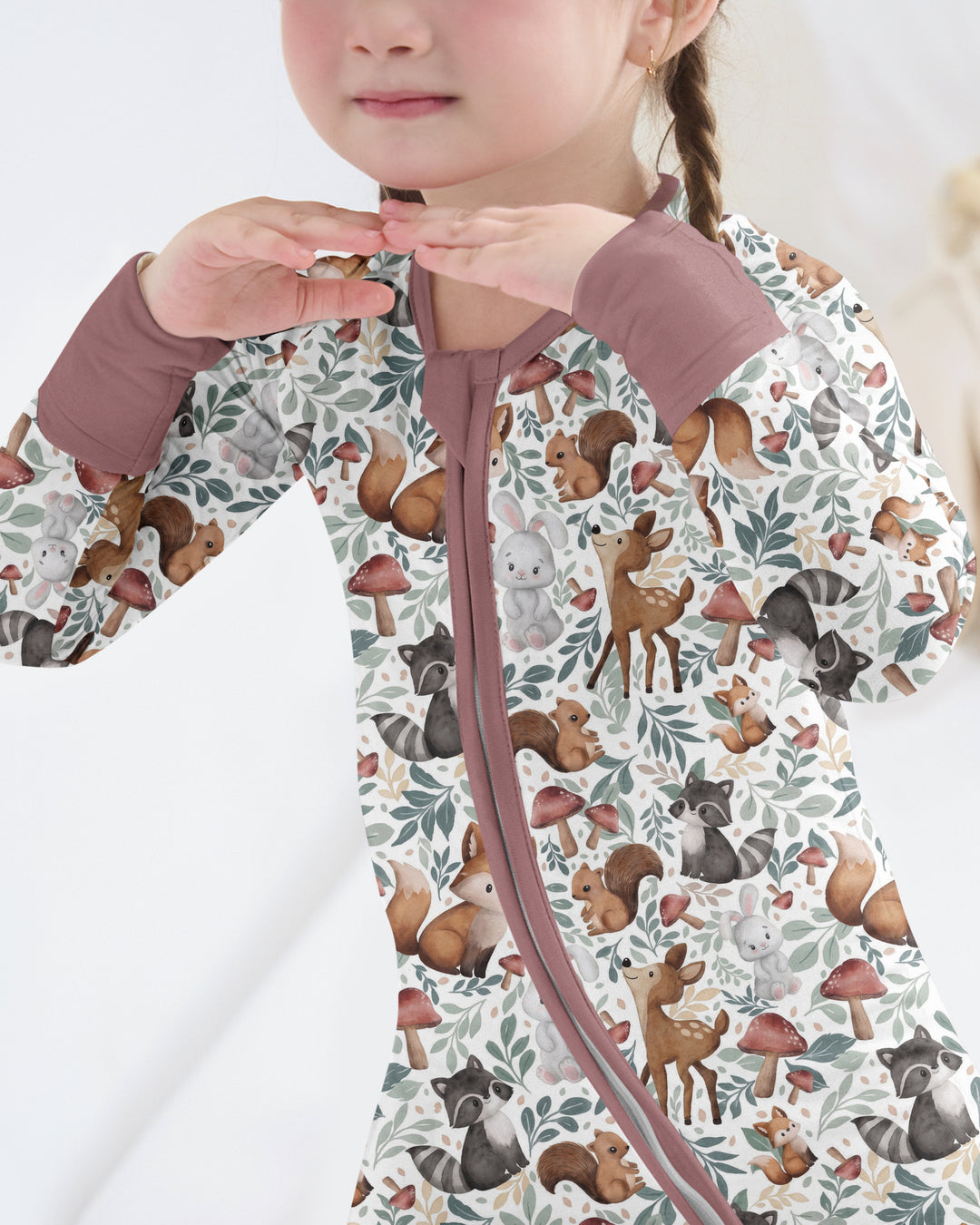 Whimsical Woodland Friends Bamboo Convertible Zippy