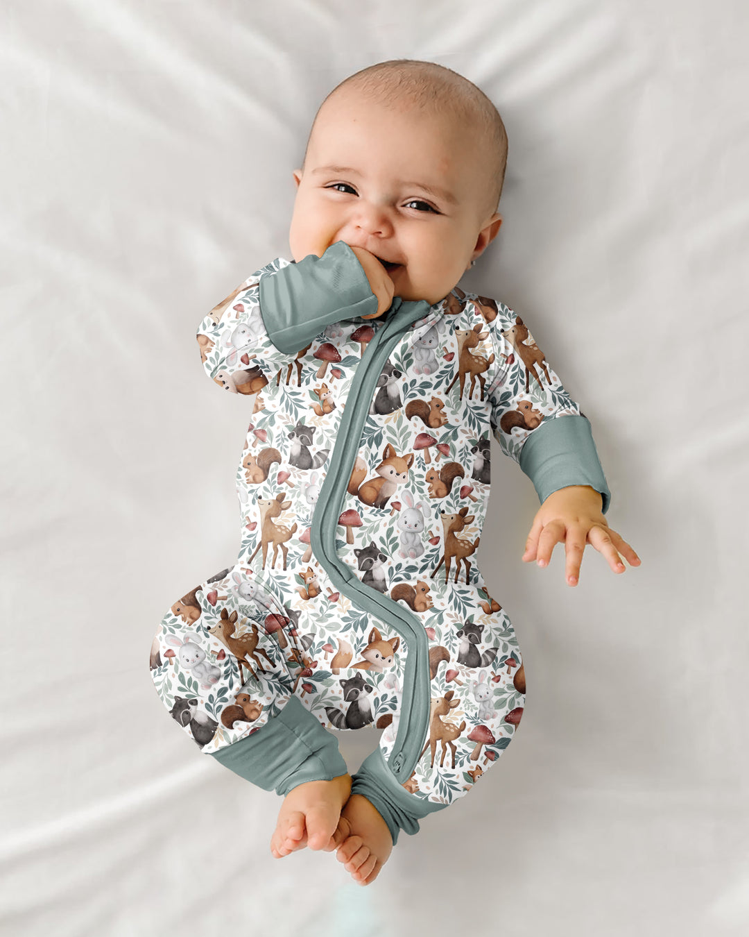 Whimsical Woodland Friends Bamboo Convertible Zippy