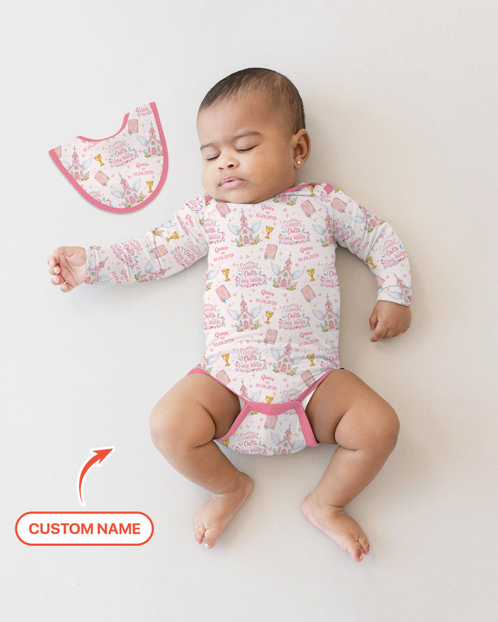 Gerippte Babykleidung mit individuellem Foto - Weich &amp; Skizzenhaft
