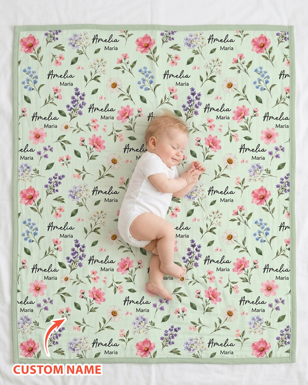 Wildflower Whispers Bamboo Blanket