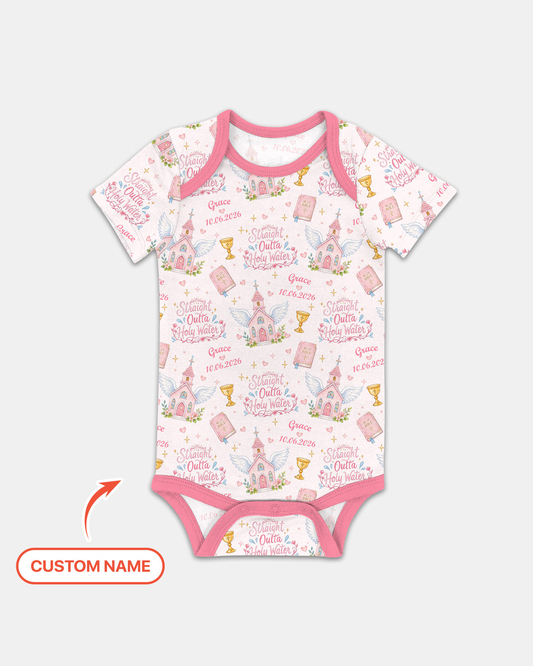 Gerippte Babykleidung mit individuellem Foto - Weich &amp; Skizzenhaft