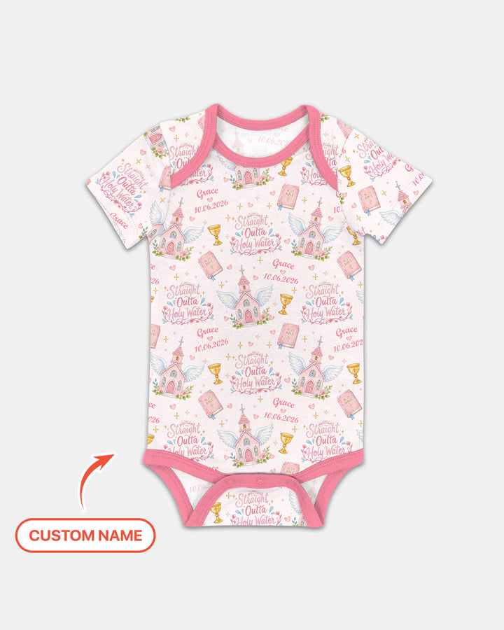 Gerippte Babykleidung mit individuellem Foto - Weich &amp; Skizzenhaft