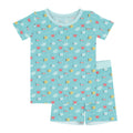 Fishes And Crabs Two Piece Short Sleeve Shorts Pajama Set , Fishes And Crabs Two Piece Short Sleeve Shorts Pajama Set - 12-18M