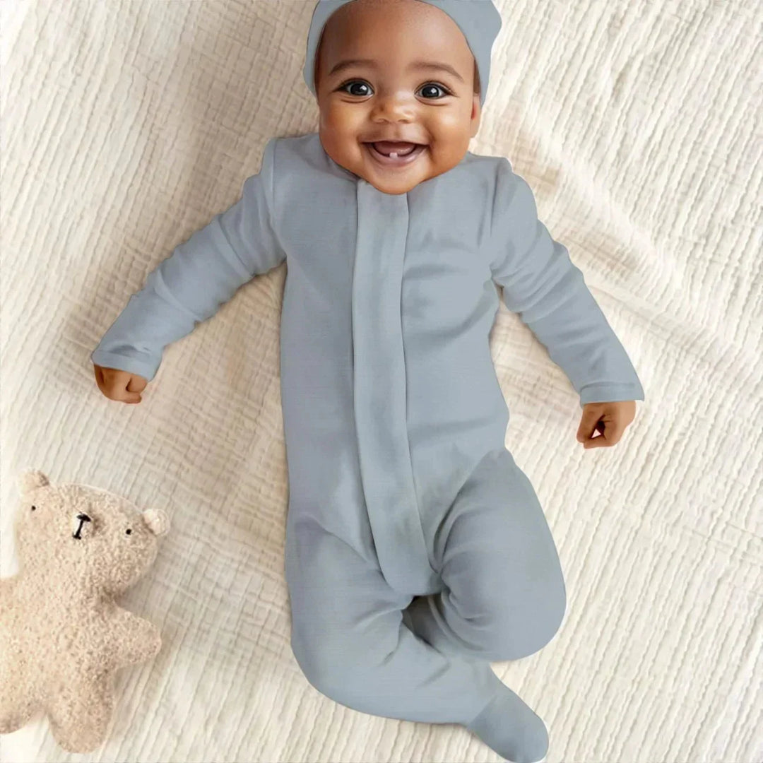 Fog Magnetic Footie Romper , Fog Magnetic Footie Romper - Newborn