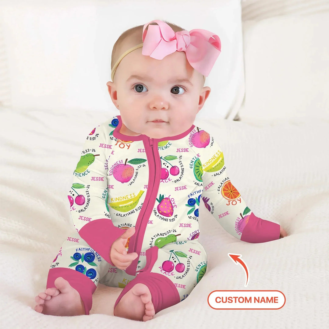 Fruit Of The Spirit custom name Convertible Zippy , Fruit Of The Spirit custom name Convertible Zippy - 0-3M