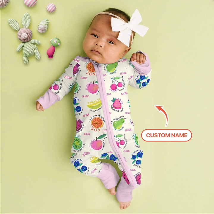 Fruit Of The Spirit custom name Convertible Zippy , Fruit Of The Spirit custom name Convertible Zippy - 0-3M