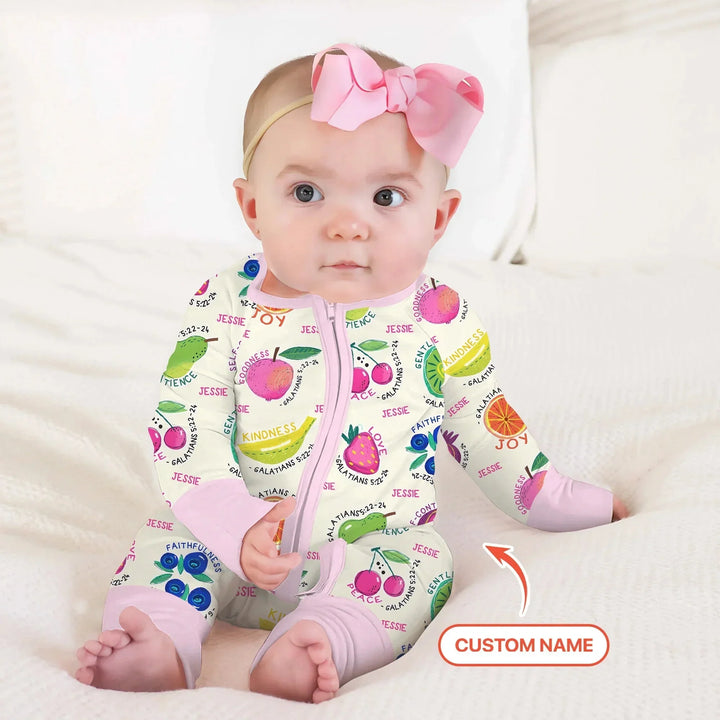 Fruit Of The Spirit custom name Convertible Zippy , Fruit Of The Spirit custom name Convertible Zippy - 0-3M