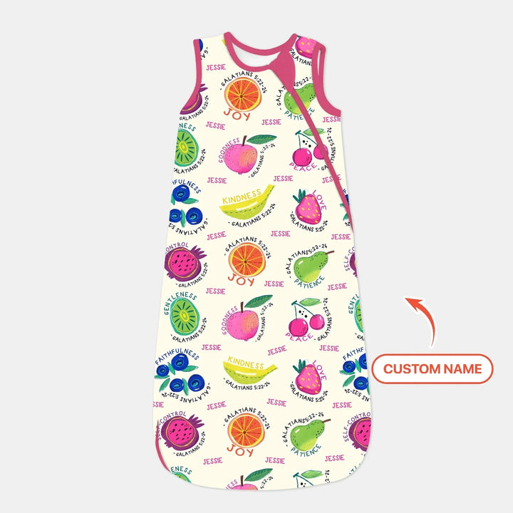 Fruit Of The Spirit Custom Name Sleep Bag , Fruit Of The Spirit Custom Name Sleep Bag - XS / 0.5 TOG