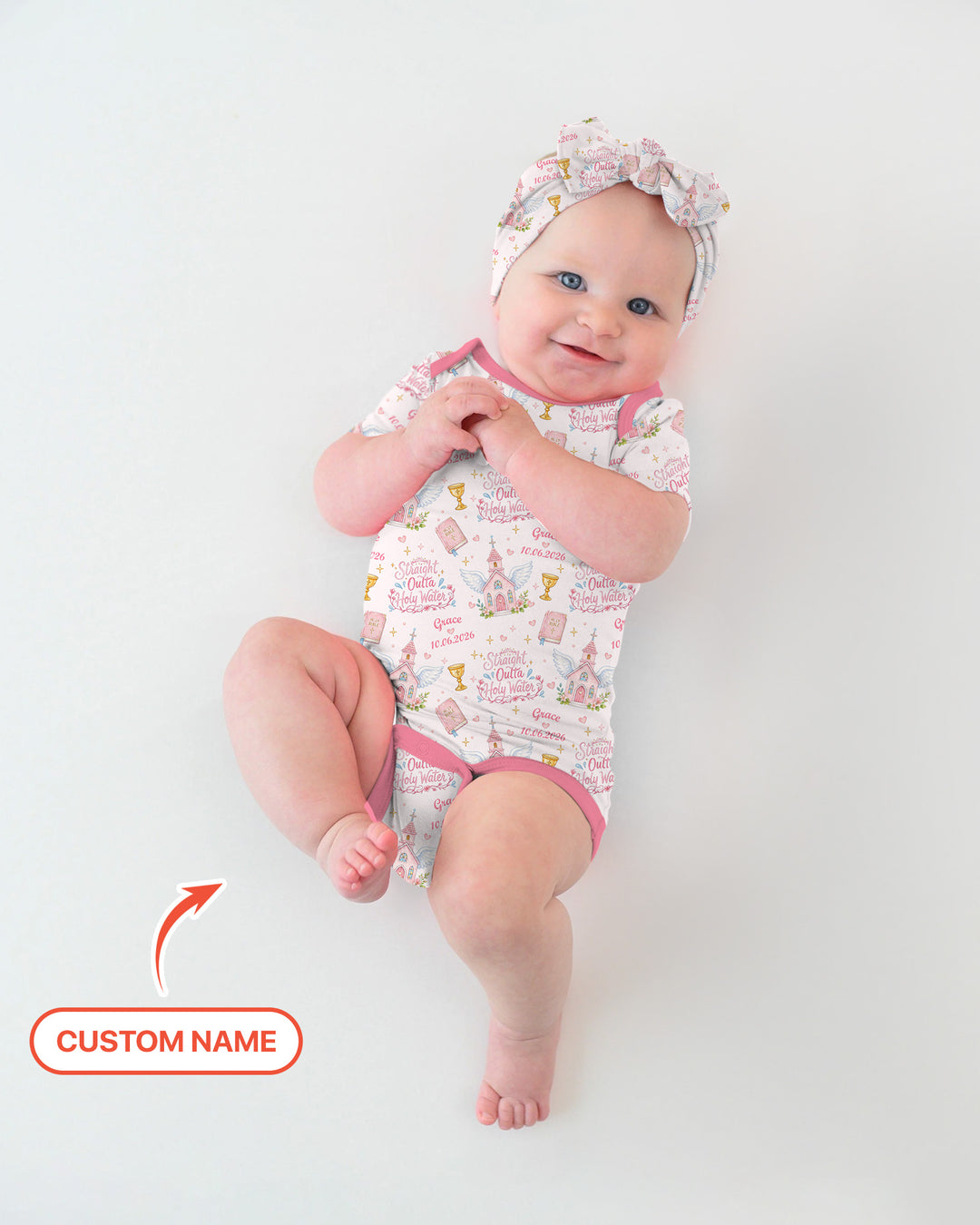 Gerippte Babykleidung mit individuellem Foto - Weich &amp; Skizzenhaft
