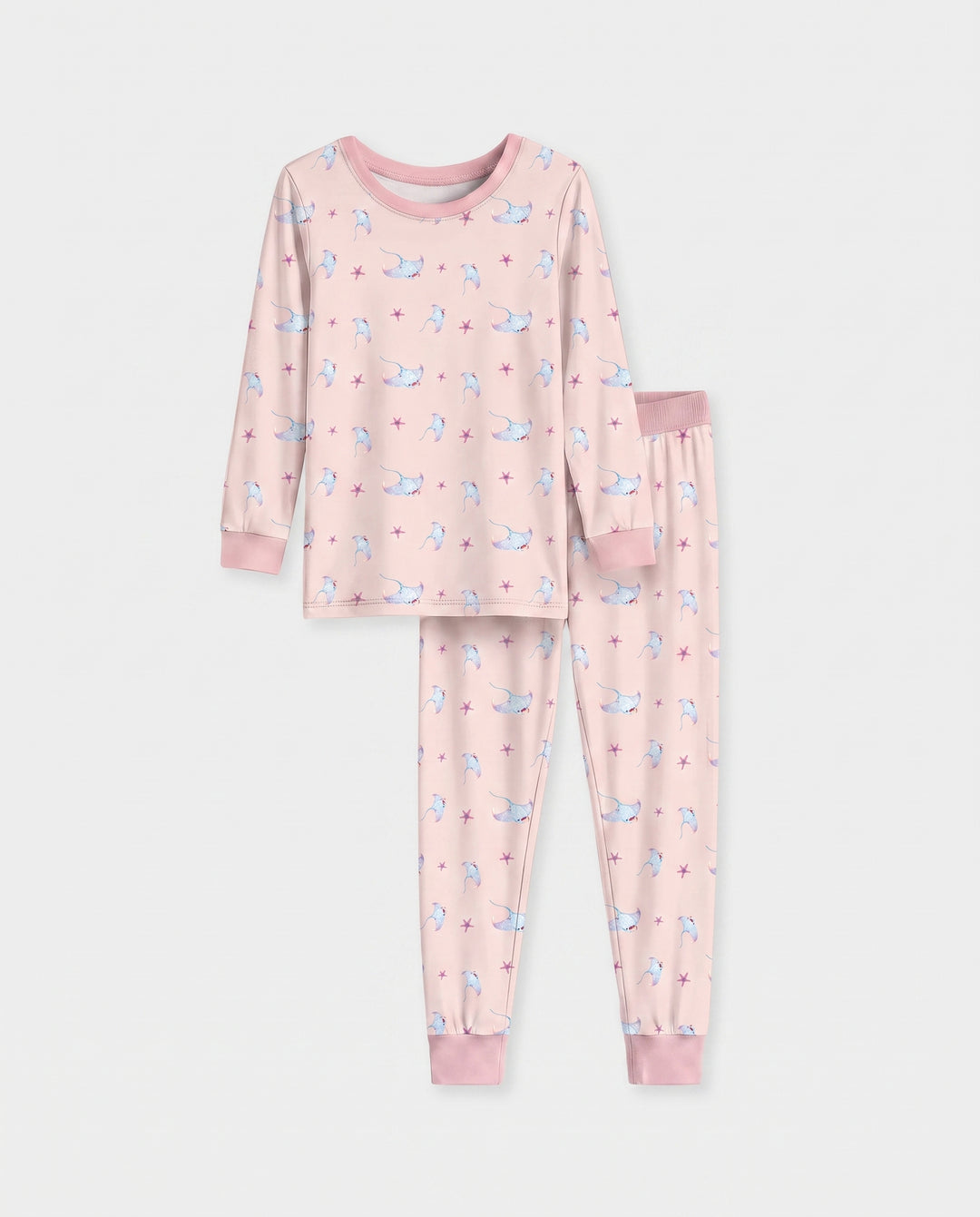 Pastel Manta Wishes Bamboo Two Piece Long Sleeve Pajama Set