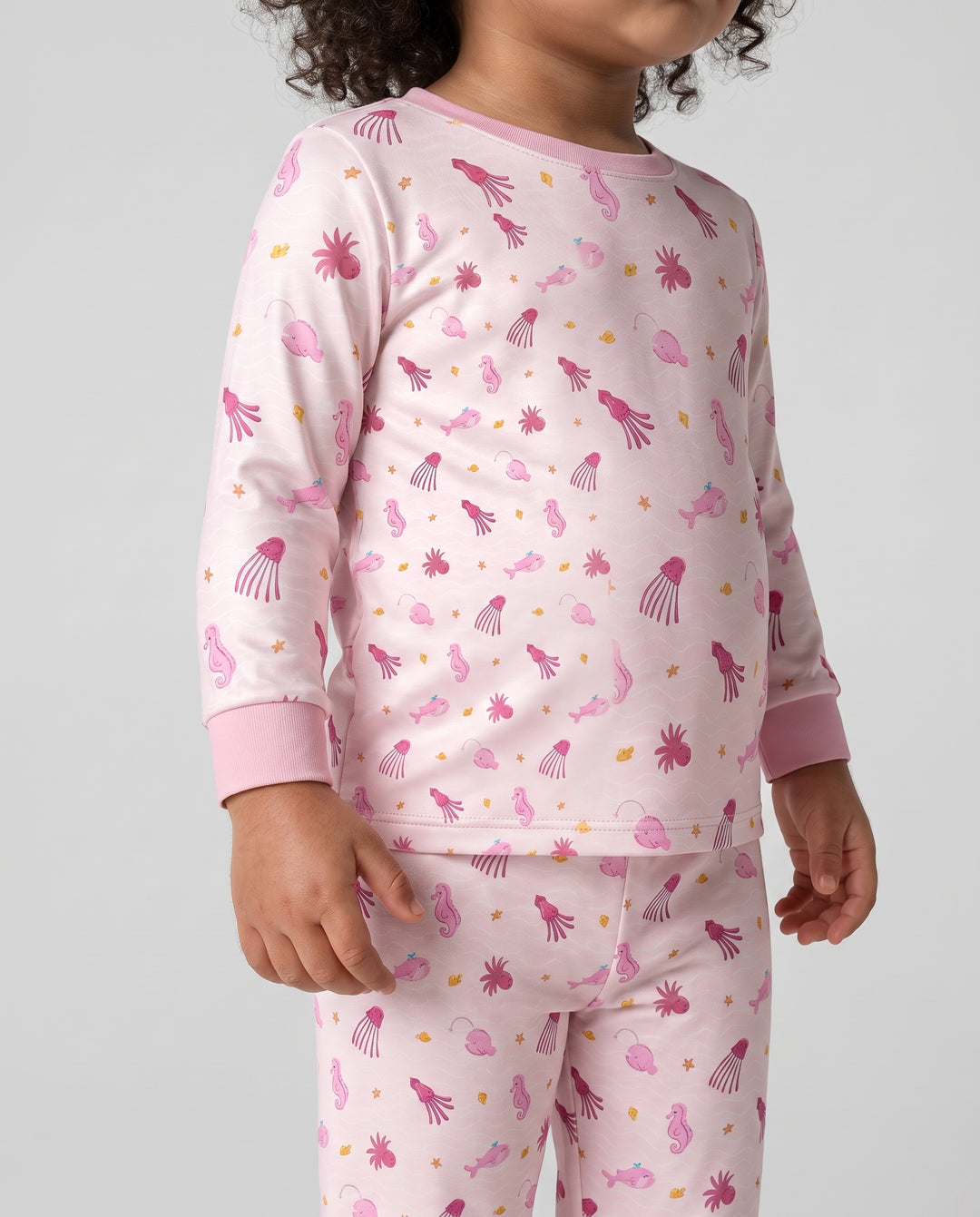 Pink Tide Treasures Bamboo Two Piece Long Sleeve Pajama Set