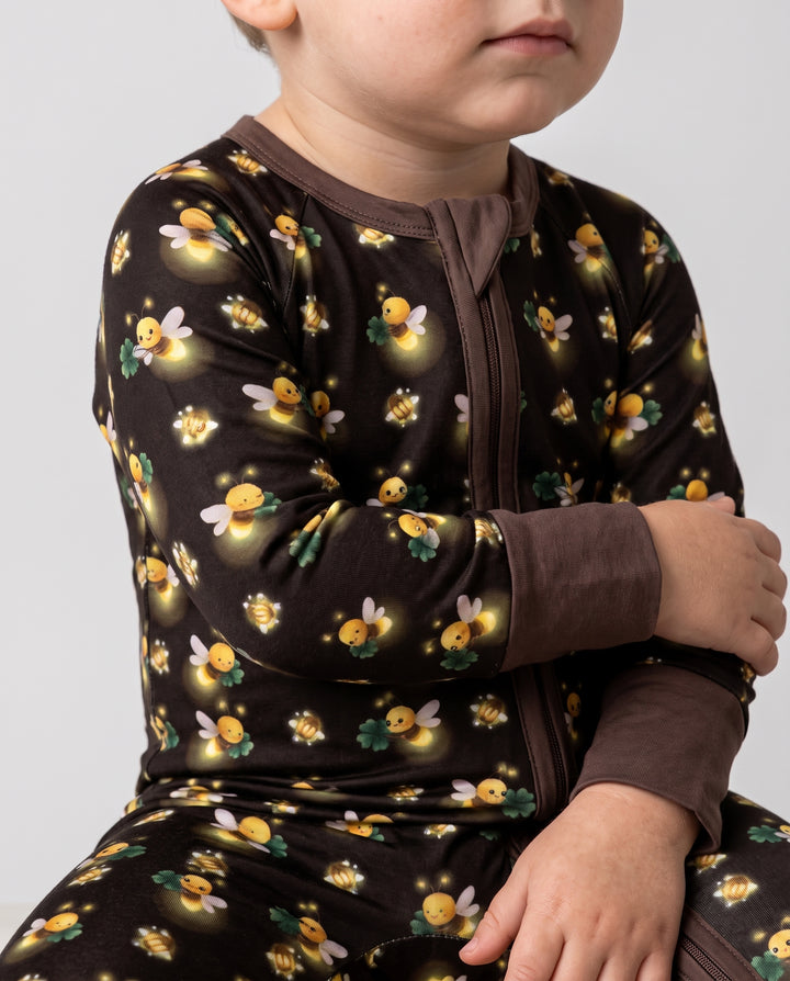 Firefly Lantern Glow Bamboo Convertible Zipper Romper