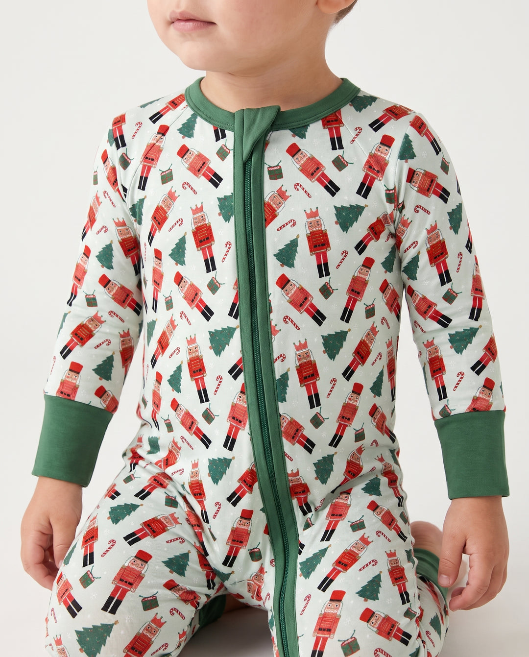 Green Nutcracker Holiday March Bamboo Convertible Zippy
