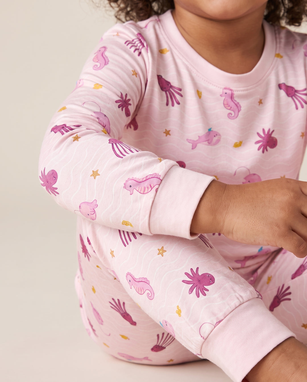 Pink Tide Treasures Bamboo Two Piece Long Sleeve Pajama Set