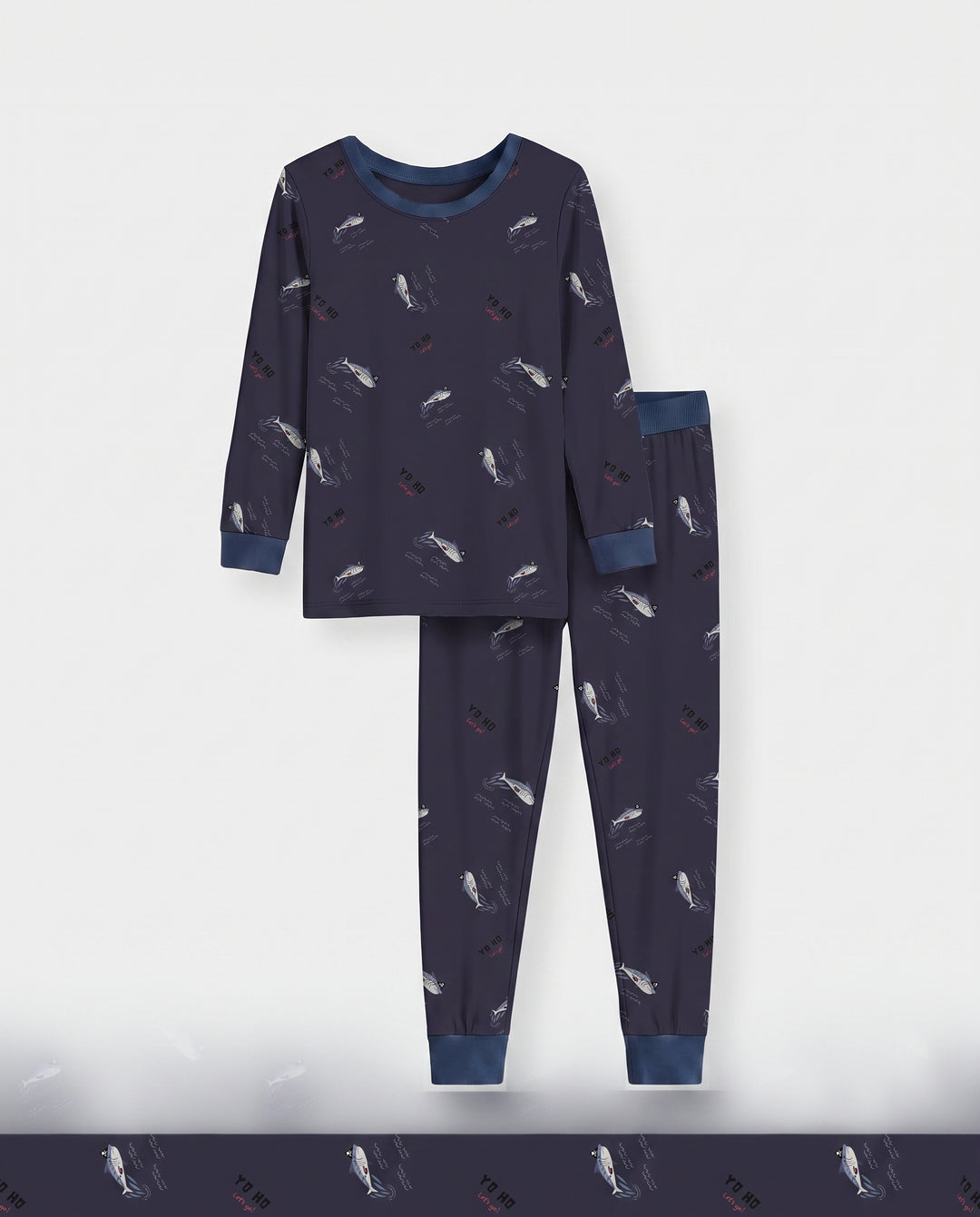 Yo Ho Squid Patrol Bamboo Two Piece Long Sleeve Pajama Set