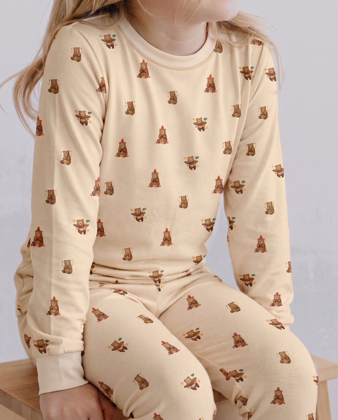 Little Bear Play Days Bamboo Two Piece Long Sleeve Pajama Set