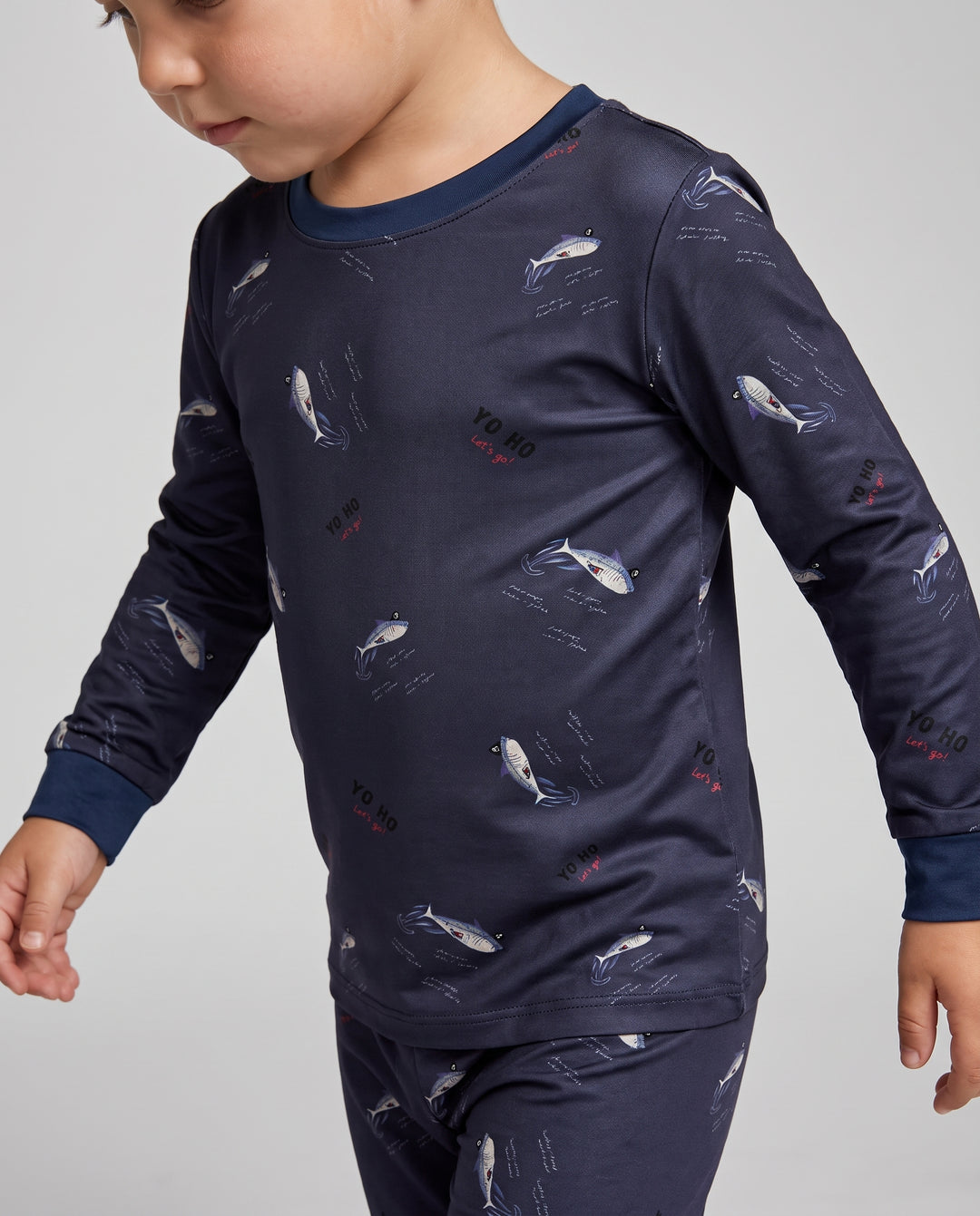 Yo Ho Squid Patrol Bamboo Two Piece Long Sleeve Pajama Set