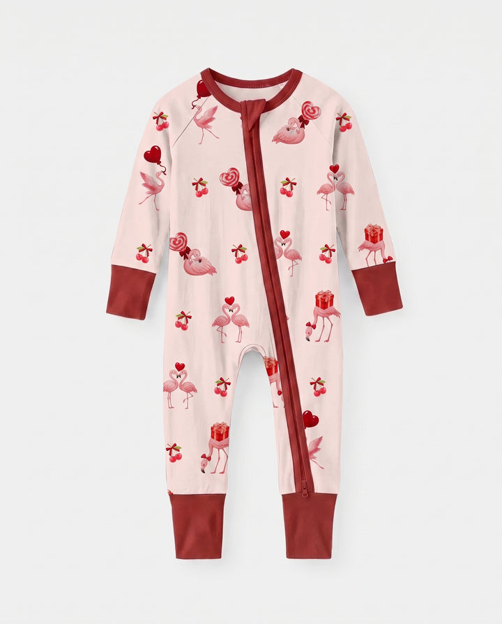 Flamingo Sweethearts Bamboo Convertible Zippy