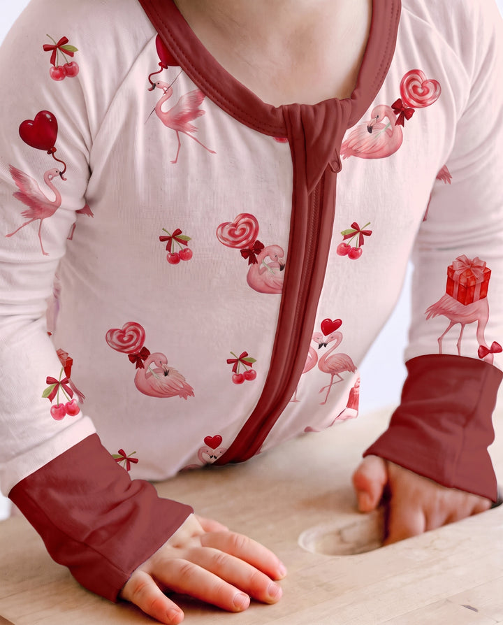 Flamingo Sweethearts Bamboo Convertible Zippy