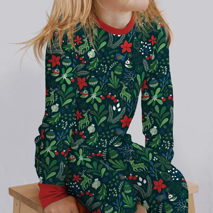 Garden of Joy Two Piece Long Sleeve Pajama Set , Garden of Joy Two Piece Long Sleeve Pajama Set - 12-18M